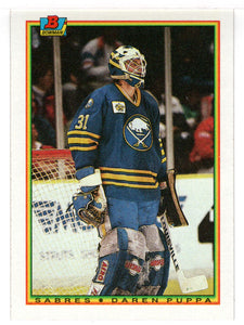 Daren Puppa - Buffalo Sabres (NHL Hockey Card) 1990-91 Bowman # 242 Mint