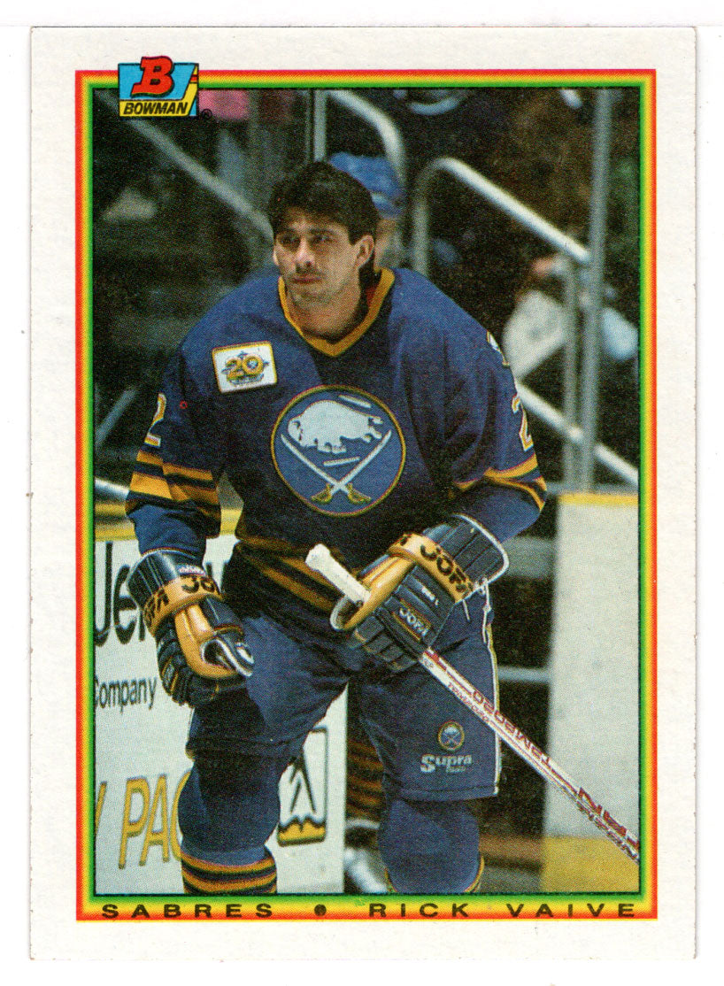 Rick Vaive - Buffalo Sabres (NHL Hockey Card) 1990-91 Bowman # 250 Mint