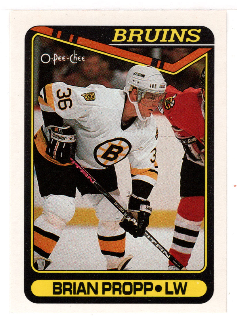 Brian Propp - Boston Bruins (NHL Hockey Card) 1990-91 O-Pee-Chee # 8 Mint