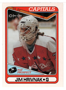 Jim Hrivnak RC - Washington Capitals (NHL Hockey Card) 1990-91 O-Pee-Chee # 9 Mint