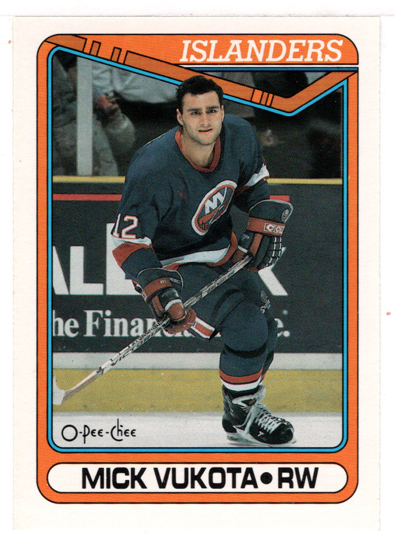 Mick Vukota RC - New York Islanders (NHL Hockey Card) 1990-91 O-Pee-Chee # 10 Mint