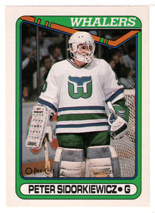 Peter Sidorkiewicz - Hartford Whalers (NHL Hockey Card) 1990-91 O-Pee-Chee # 14 Mint