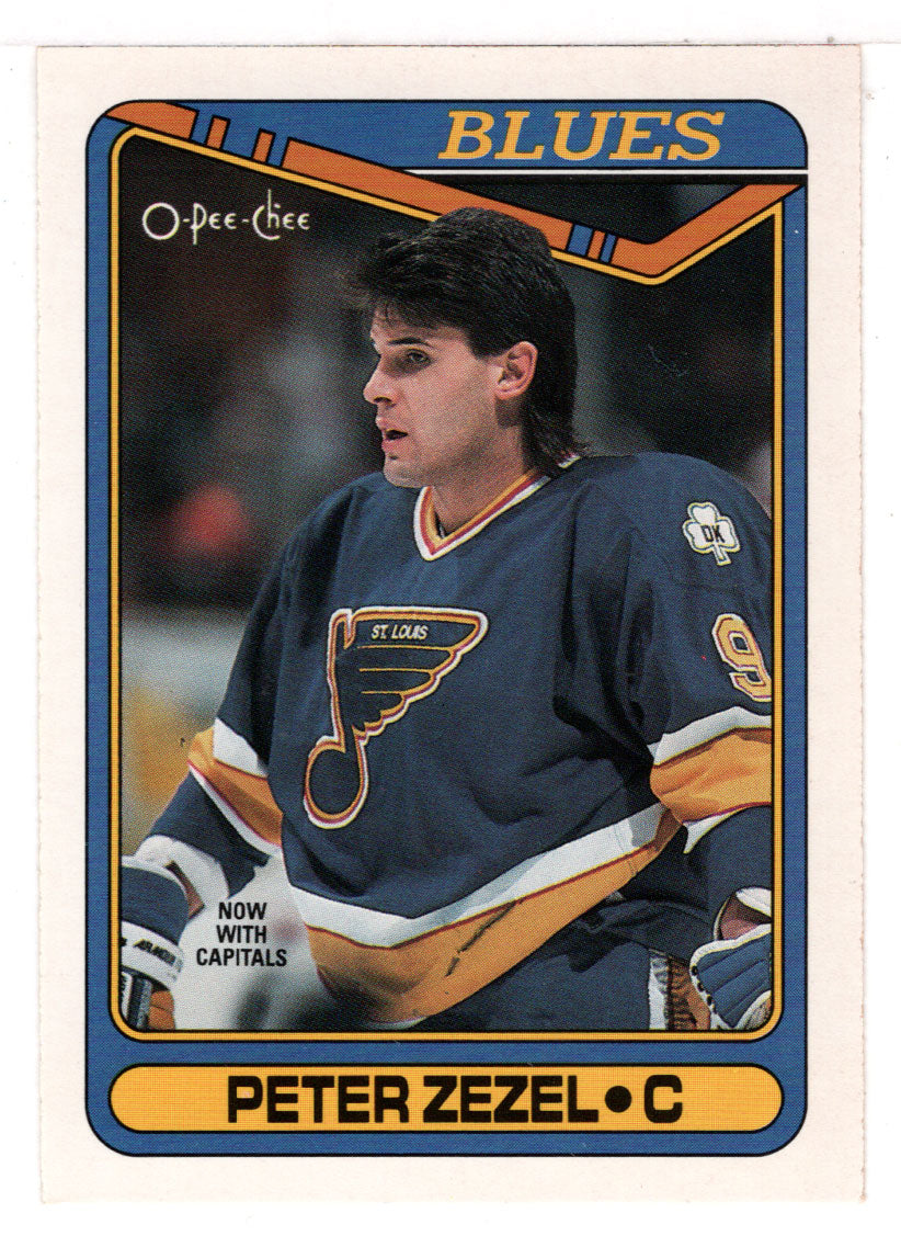 Peter Zezel - St. Louis Blues (NHL Hockey Card) 1990-91 O-Pee-Chee # 15 Mint