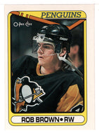 Rob Brown - Pittsburgh Penguins (NHL Hockey Card) 1990-91 O-Pee-Chee # 19 Mint