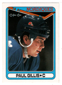 Paul Gillis - Quebec Nordiques (NHL Hockey Card) 1990-91 O-Pee-Chee # 22 Mint