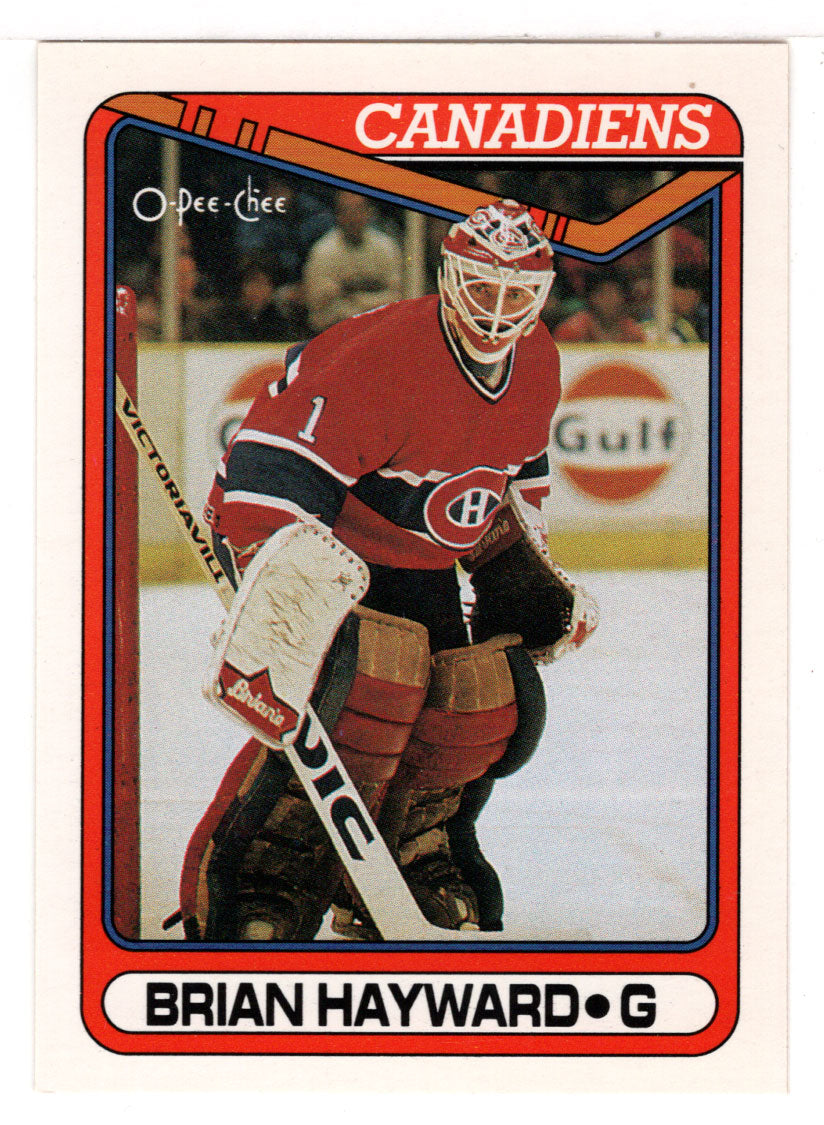 Brian Hayward - Montreal Canadiens (NHL Hockey Card) 1990-91 O-Pee-Chee # 23 Mint