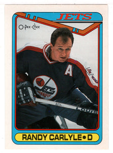 Randy Carlyle - Winnipeg Jets (NHL Hockey Card) 1990-91 O-Pee-Chee # 51 Mint