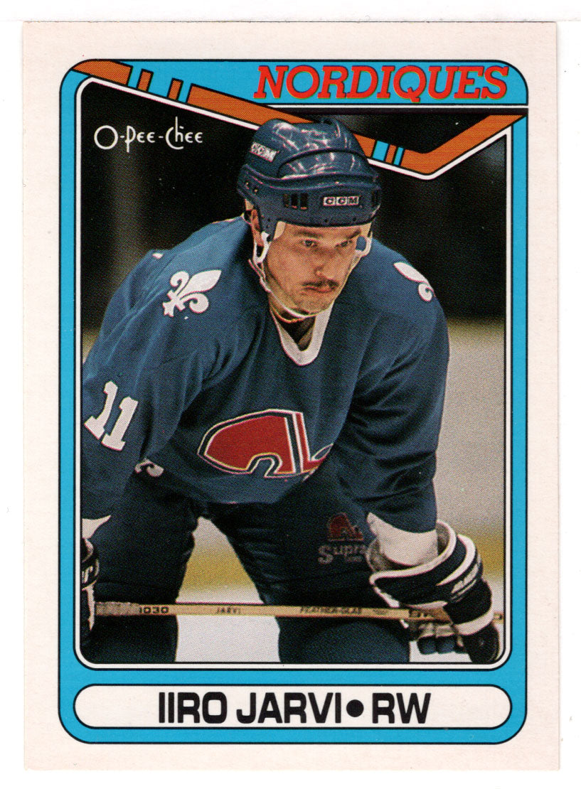 Iiro Jarvi - Quebec Nordiques (NHL Hockey Card) 1990-91 O-Pee-Chee # 52 Mint