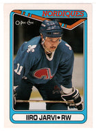 Iiro Jarvi - Quebec Nordiques (NHL Hockey Card) 1990-91 O-Pee-Chee # 52 Mint