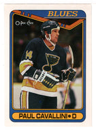 Paul Cavallini - St. Louis Blues (NHL Hockey Card) 1990-91 O-Pee-Chee # 57 Mint