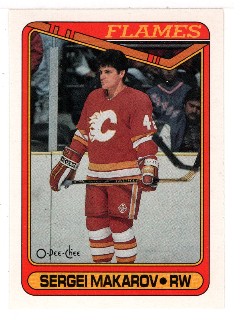 Sergei Makarov RC - Calgary Flames (NHL Hockey Card) 1990-91 O-Pee-Chee # 60 Mint