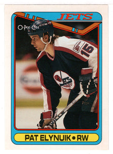 Pat Elynuik - Winnipeg Jets (NHL Hockey Card) 1990-91 O-Pee-Chee # 71 Mint