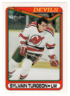 Sylvain Turgeon - New Jersey Devils (NHL Hockey Card) 1990-91 O-Pee-Chee # 73 Mint