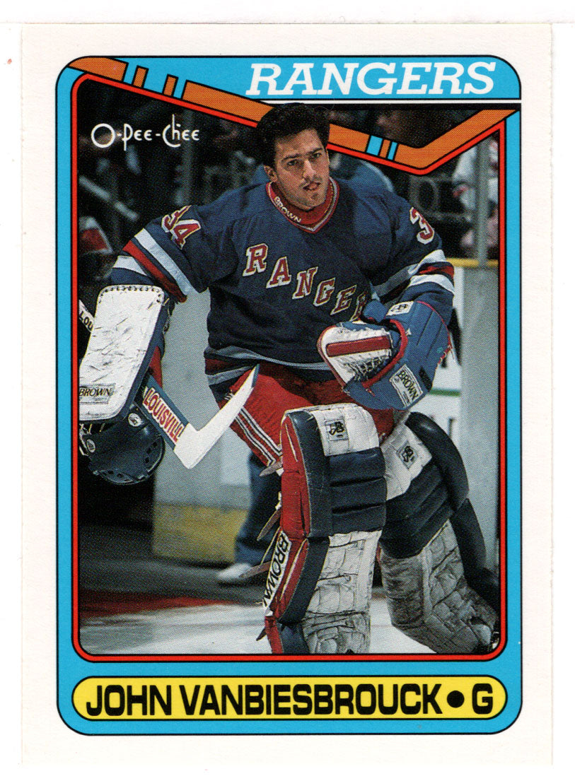 John Vanbiesbrouck - New York Rangers (NHL Hockey Card) 1990-91 O-Pee-Chee # 75 Mint