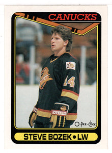 Steve Bozek - Vancouver Canucks (NHL Hockey Card) 1990-91 O-Pee-Chee # 76 Mint