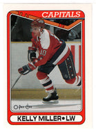 Kelly Miller - Washington Capitals (NHL Hockey Card) 1990-91 O-Pee-Chee # 81 Mint