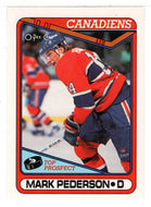 Mark Pederson RC - Montreal Canadiens (NHL Hockey Card) 1990-91 O-Pee-Chee # 82 Mint