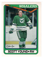 Scott Young - Hartford Whalers (NHL Hockey Card) 1990-91 O-Pee-Chee # 84 Mint