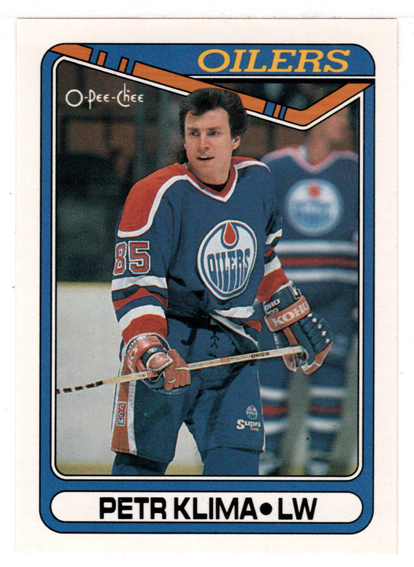 Petr Klima - Edmonton Oilers (NHL Hockey Card) 1990-91 O-Pee-Chee # 85 Mint