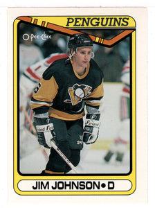 Jim Johnson - Pittsburgh Penguins (NHL Hockey Card) 1990-91 O-Pee-Chee # 98 Mint