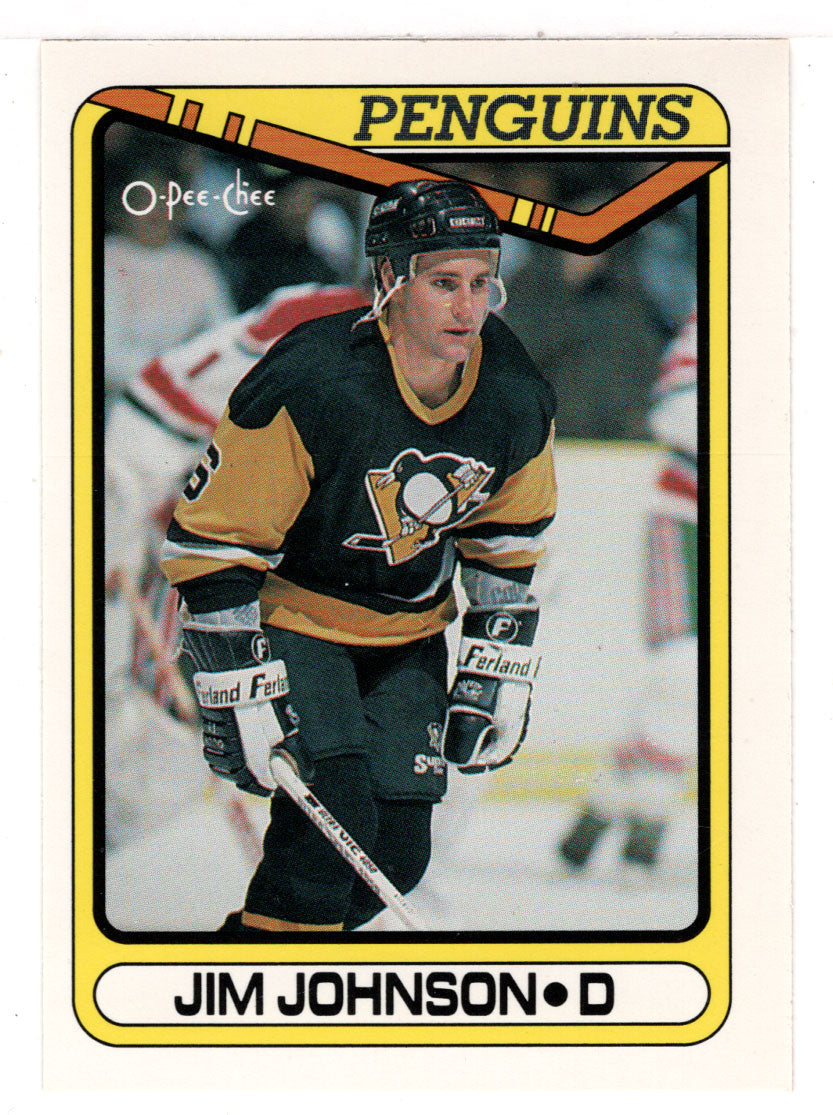 Jim Johnson - Pittsburgh Penguins (NHL Hockey Card) 1990-91 O-Pee-Chee # 98 Mint