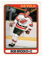 Bob Brooke - New Jersey Devils (NHL Hockey Card) 1990-91 O-Pee-Chee # 105 Mint