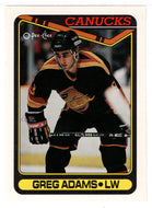 Greg Adams - Vancouver Canucks (NHL Hockey Card) 1990-91 O-Pee-Chee # 106 Mint