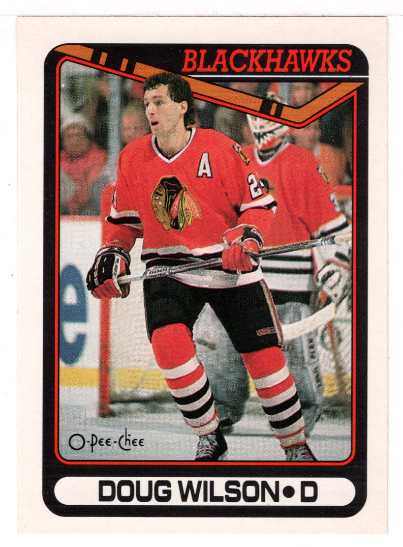 Doug Wilson - Chicago Blackhawks (NHL Hockey Card) 1990-91 O-Pee-Chee # 111 Mint