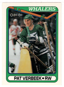 Pat Verbeek - Hartford Whalers (NHL Hockey Card) 1990-91 O-Pee-Chee # 112 Mint