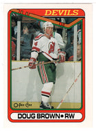 Doug Brown - New Jersey Devils (NHL Hockey Card) 1990-91 O-Pee-Chee # 117 Mint