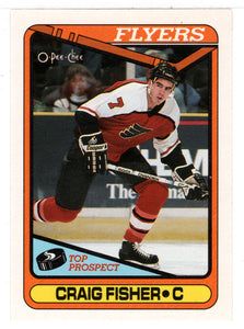 Craig Fisher RC - Philadelphia Flyers (NHL Hockey Card) 1990-91 O-Pee-Chee # 126 Mint