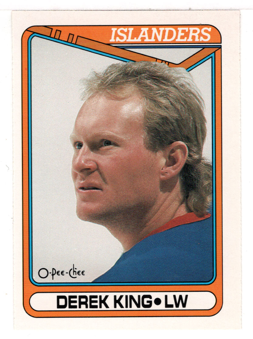 Derek King - New York Islanders (NHL Hockey Card) 1990-91 O-Pee-Chee # 128 Mint