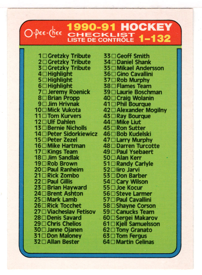 1990-1991 NHL Team Labels – Strat O Matic Extras