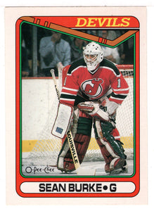 Sean Burke - New Jersey Devils (NHL Hockey Card) 1990-91 O-Pee-Chee # 140 Mint
