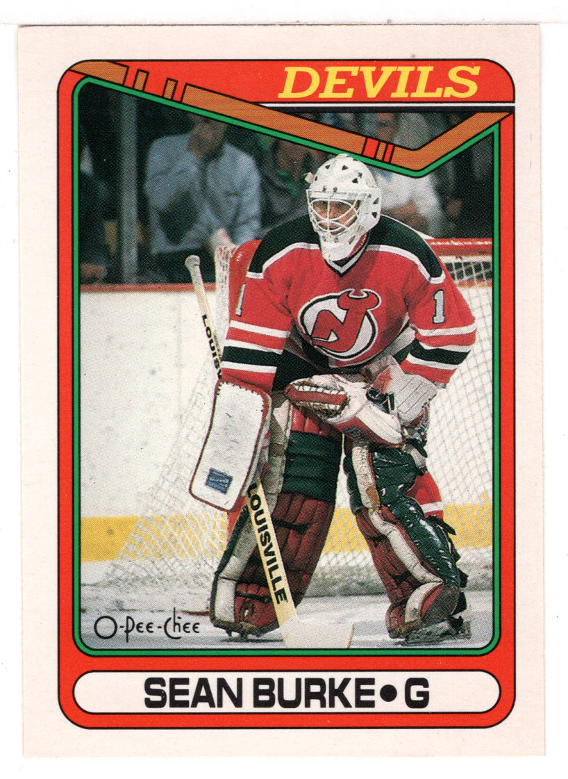 Sean Burke - New Jersey Devils (NHL Hockey Card) 1990-91 O-Pee-Chee # 140 Mint