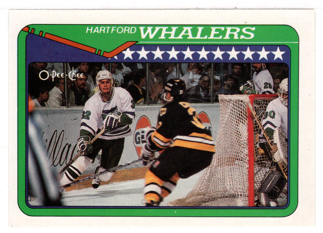 Hartford Whalers - Team Stats (NHL Hockey Card) 1990-91 O-Pee-Chee # 144 Mint