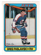 Greg Paslawski - Winnipeg Jets (NHL Hockey Card) 1990-91 O-Pee-Chee # 154 Mint