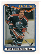 Esa Tikkanen - Edmonton Oilers (NHL Hockey Card) 1990-91 O-Pee-Chee # 156 Mint