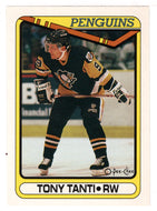 Tony Tanti - Pittsburgh Penguins (NHL Hockey Card) 1990-91 O-Pee-Chee # 157 Mint