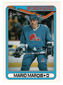 Mario Marois - Quebec Nordiques (NHL Hockey Card) 1990-91 O-Pee-Chee # 158 Mint