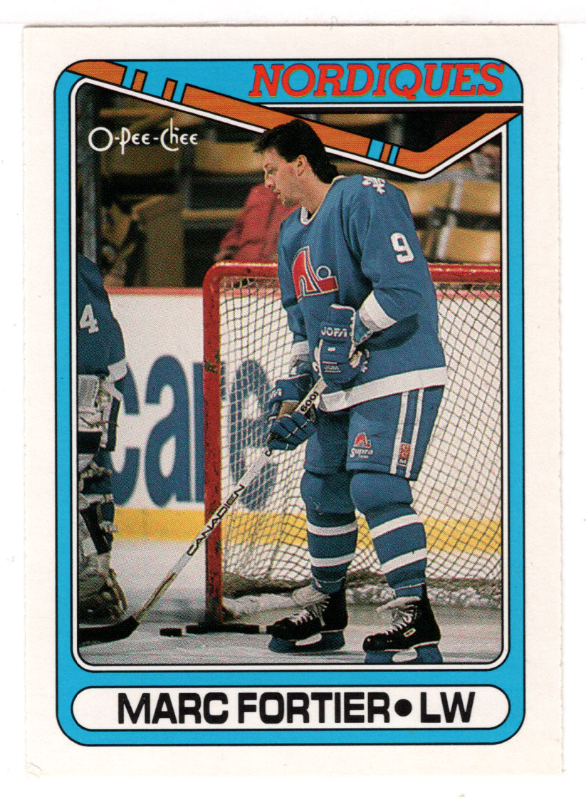 Marc Fortier - Quebec Nordiques (NHL Hockey Card) 1990-91 O-Pee-Chee # 176 Mint