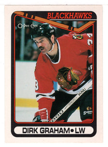 Dirk Graham - Chicago Blackhawks (NHL Hockey Card) 1990-91 O-Pee-Chee # 179 Mint