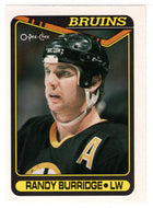 Randy Burridge - Boston Bruins (NHL Hockey Card) 1990-91 O-Pee-Chee # 190 Mint