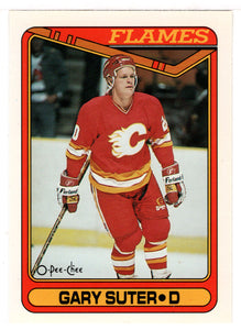 Gary Suter - Calgary Flames (NHL Hockey Card) 1990-91 O-Pee-Chee # 205 Mint