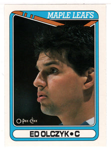 Ed Olczyk - Toronto Maple Leafs (NHL Hockey Card) 1990-91 O-Pee-Chee # 206 Mint