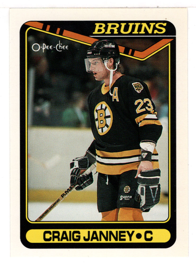 Craig Janney - Boston Bruins (NHL Hockey Card) 1990-91 O-Pee-Chee # 212 Mint