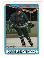 Curtis Leschyshyn RC - Quebec Nordiques (NHL Hockey Card) 1990-91 O-Pee-Chee # 216 Mint