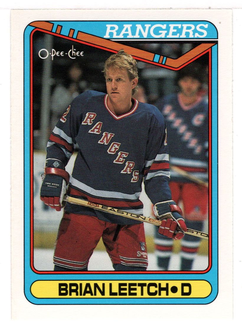 1989 O-Pee-Chee #136 Brian Leetch New York Rangers Rookie Card - Mint  Condition Ships in Brand New Holder