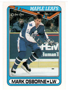 Mark Osborne - Toronto Maple Leafs (NHL Hockey Card) 1990-91 O-Pee-Chee # 227 Mint