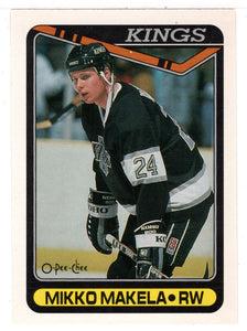 Mikko Makela - Los Angeles Kings (NHL Hockey Card) 1990-91 O-Pee-Chee # 229 Mint